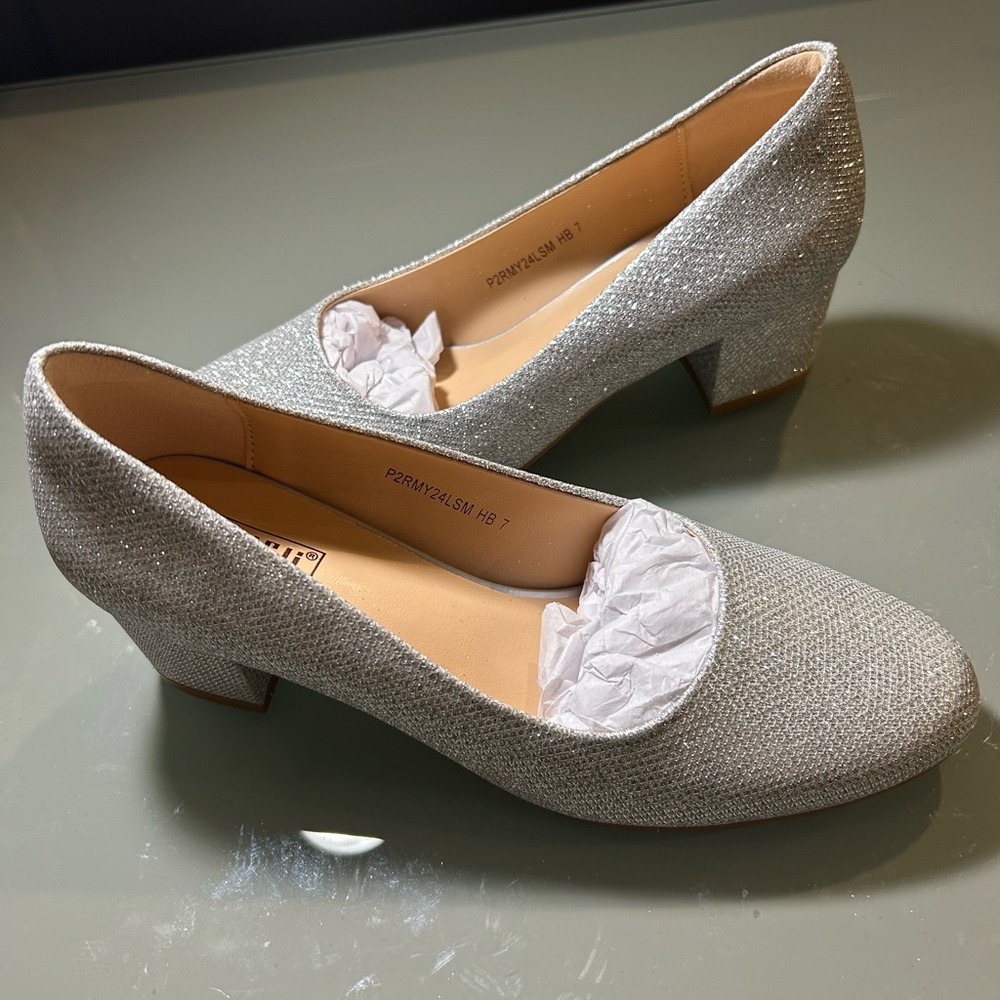 IDIFU Sparkling Silver Heels